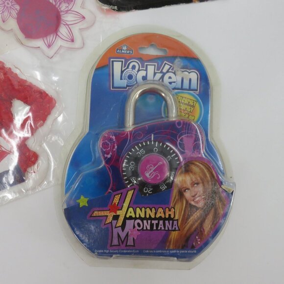 Hannah Montana Combo Lock Birthday Candle Locker Clings Y2K 2000s Miley Cyrus - Picture 7 of 13